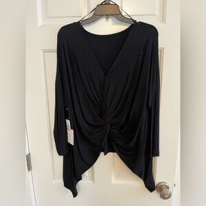 NWT- 1 State Elegant open back Black Women's Top